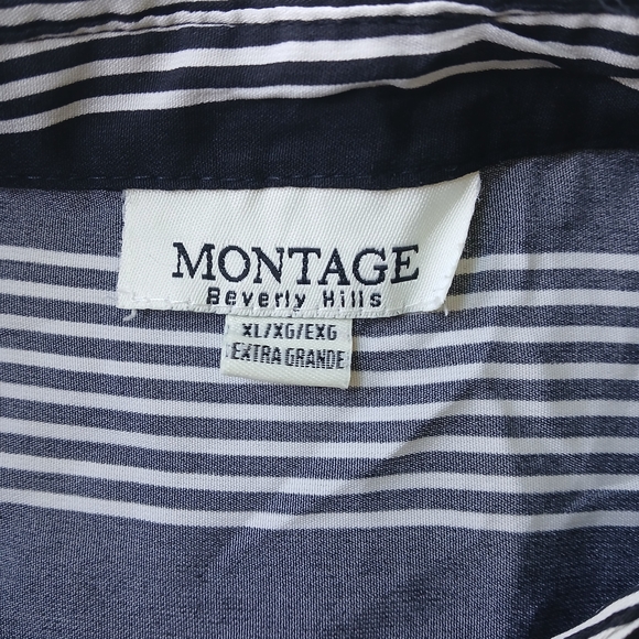 Elegant‎ Striped Button-Down Shirt Sz XL - Picture 2 of 7